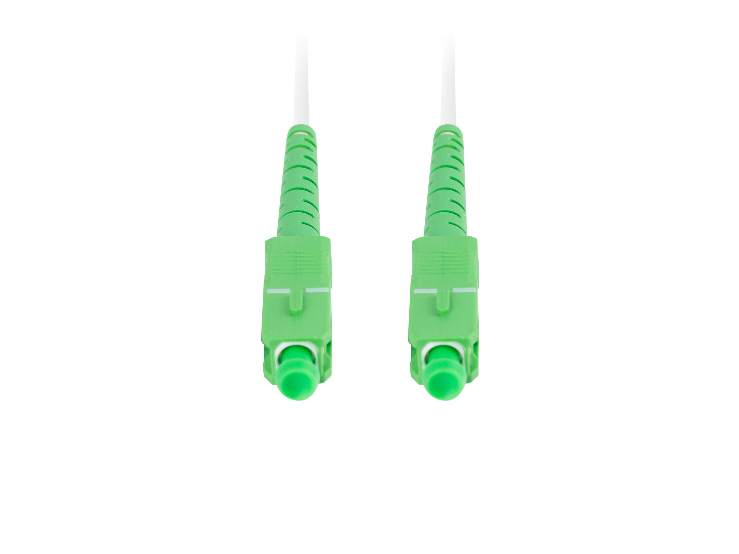 Patch cord fibra 10 m LSZH G657B3 alb "FO-SASA-SS31-0100-WH"