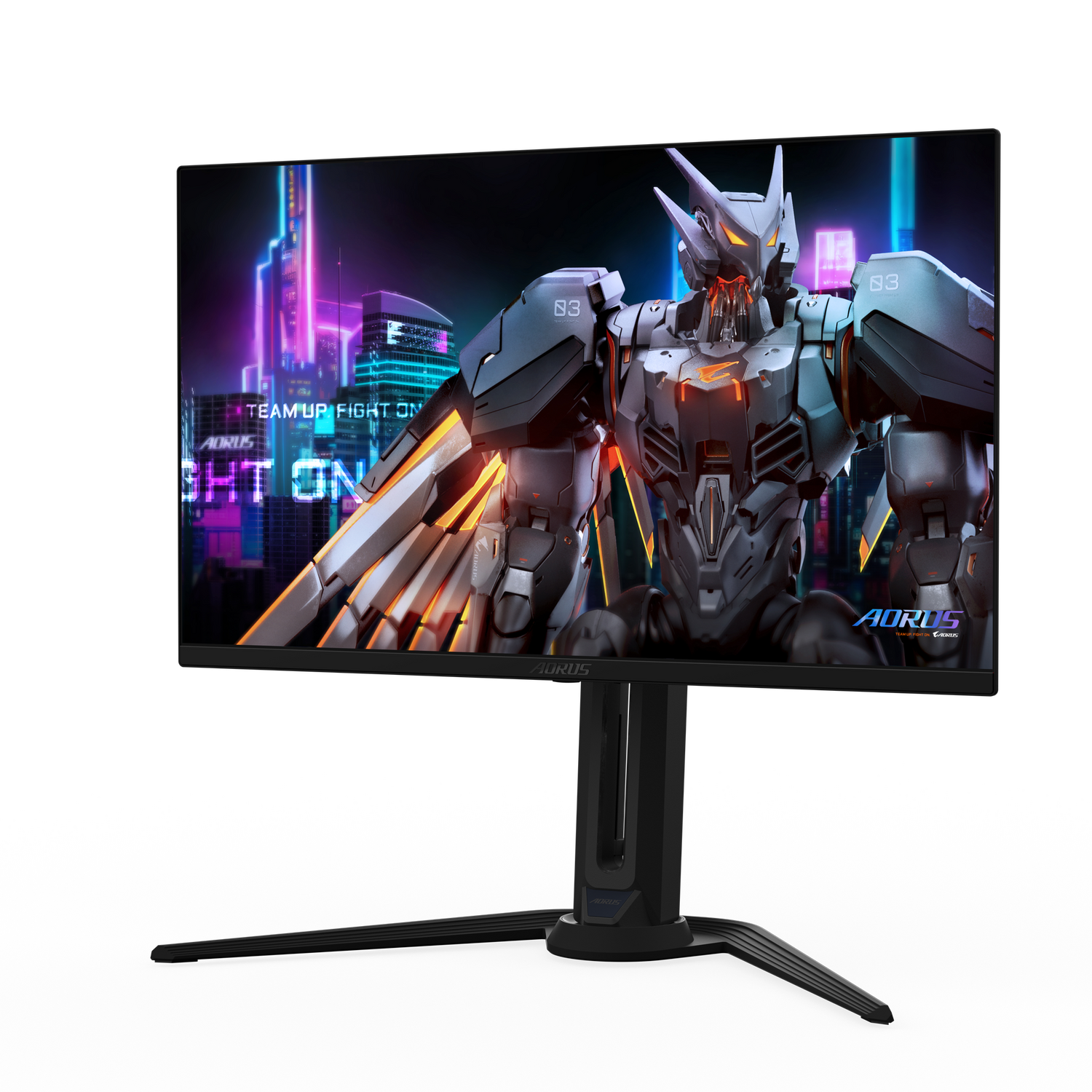 Monitor GIGABYTE AORUS FO27Q5P, QD-OLED, 27", QHD, 2560 x 1440, DisplayPort, HDMI, Boxe, Pivot, 500Hz, 0.03 ms, Negru "FO27Q5P"