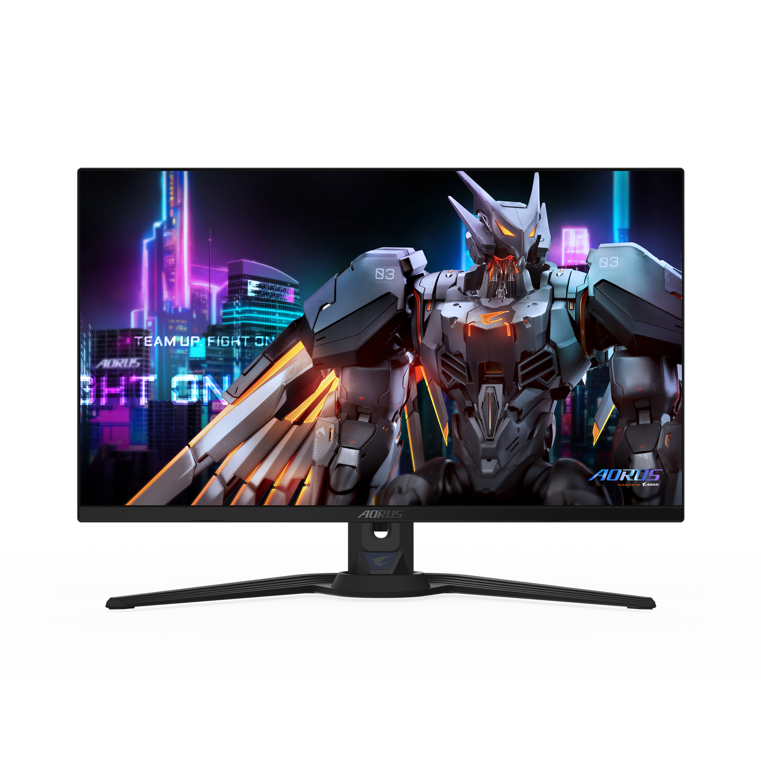 Monitor GIGABYTE AORUS FO27Q5P, QD-OLED, 27", QHD, 2560 x 1440, DisplayPort, HDMI, Boxe, Pivot, 500Hz, 0.03 ms, Negru "FO27Q5P"