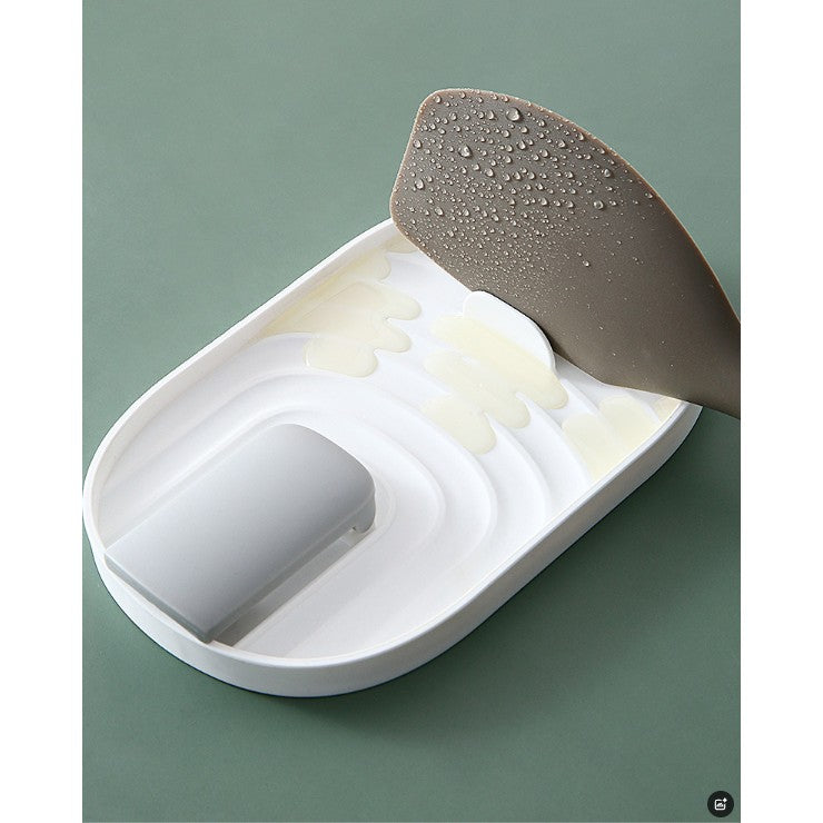 Suport Pliabil, pentru Capace, Linguri, Multifunctional, Plasare pe Blatul de Bucatarie, 11.5 x 18 x 2.2 cm, Roz