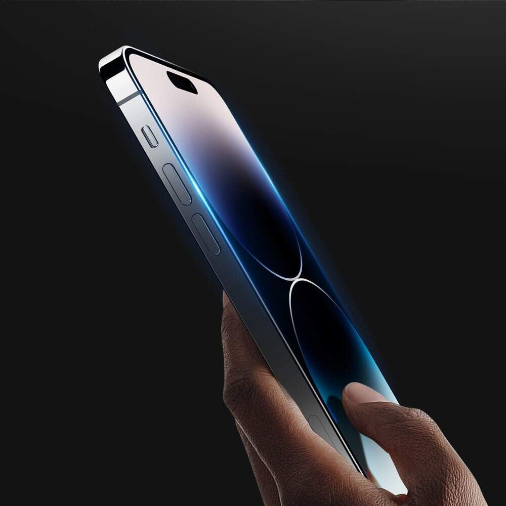 Folie de protectie Ceramica,  Flippy,  compatibila cu Apple iPhone 15 Pro Max, Transparenta HD, 9H, margini negre