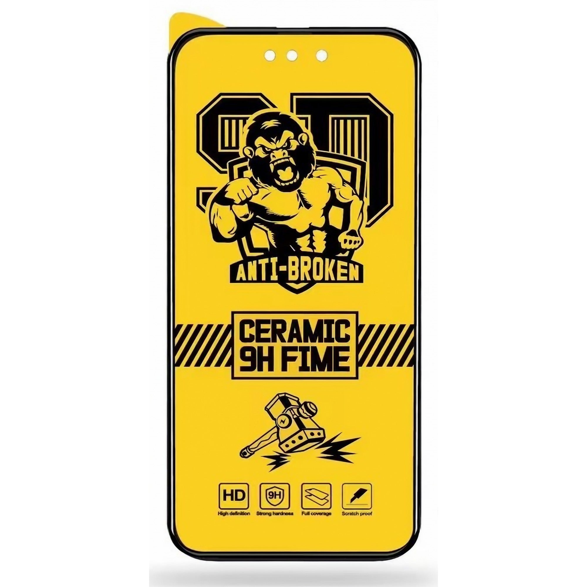 Folie de protectie Ceramica ®, Transparenta HD, 9H, pentru Samsung Galaxy A23 5G margini negre