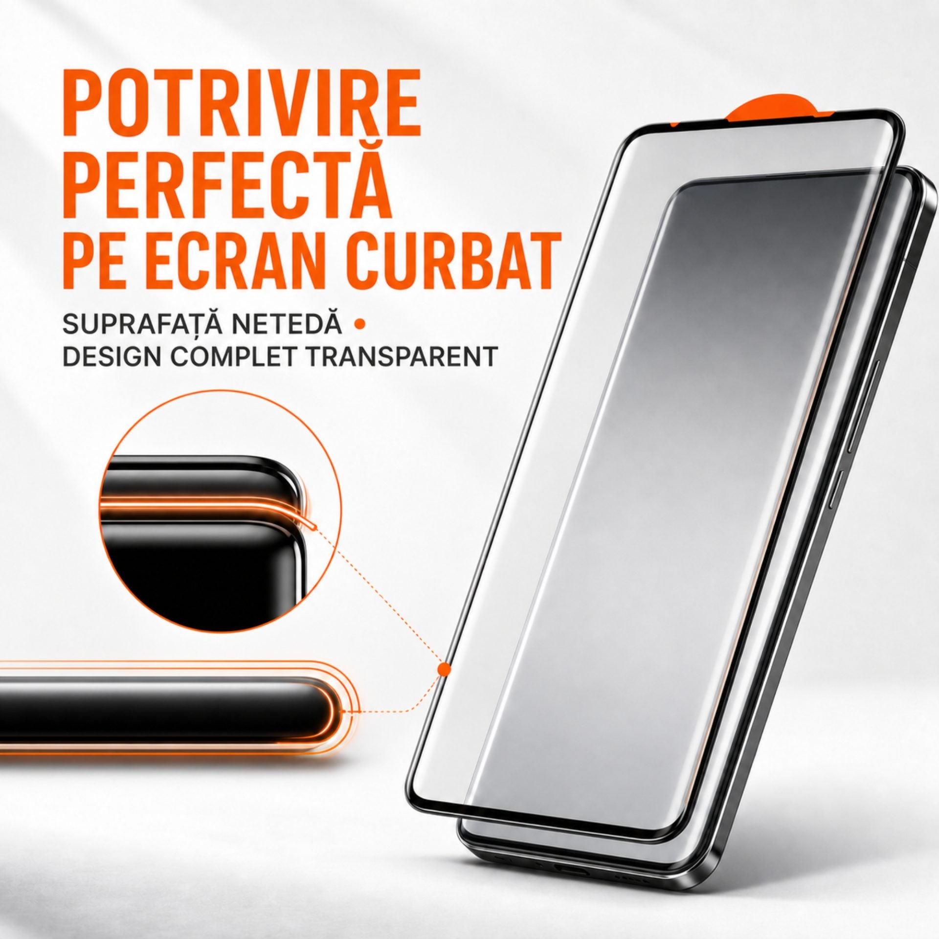 Folie de Protecție din Sticlă Securizată, pentru Motorola Moto G9 Plus, Model 111D, Duritate 9H, Adeziv Integral, Acoperire Completă, Negru