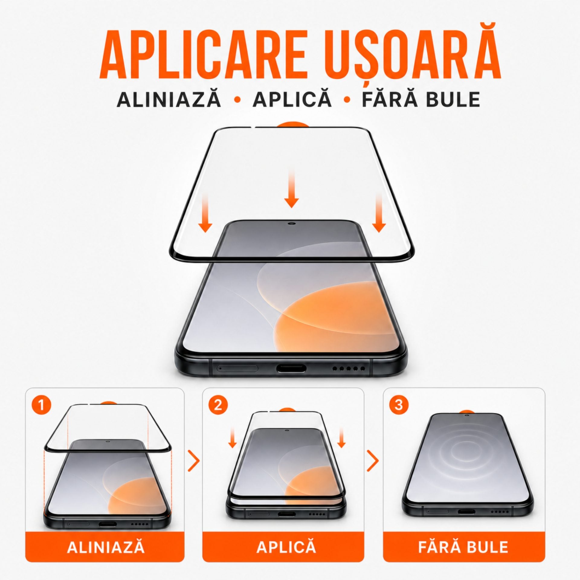 Folie de Protecție din Sticlă Securizată, pentru Motorola Moto G9 Plus, Model 111D, Duritate 9H, Adeziv Integral, Acoperire Completă, Negru