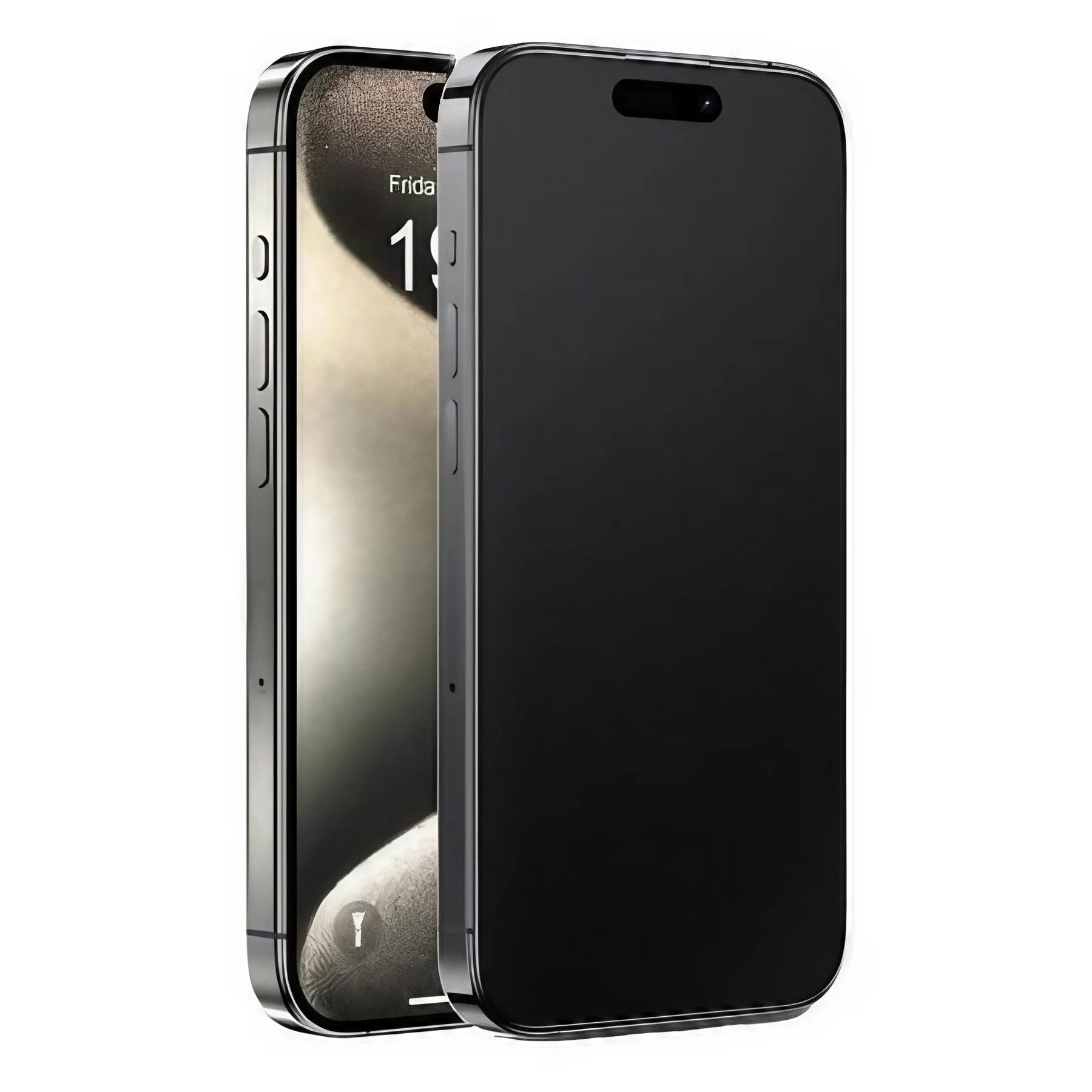 Folie de Protectie, pentru iPhone 15, Full Cover, Matte Ceramics 9D, Anti-soc, Anti-amprenta, Margini Negre, Transparent