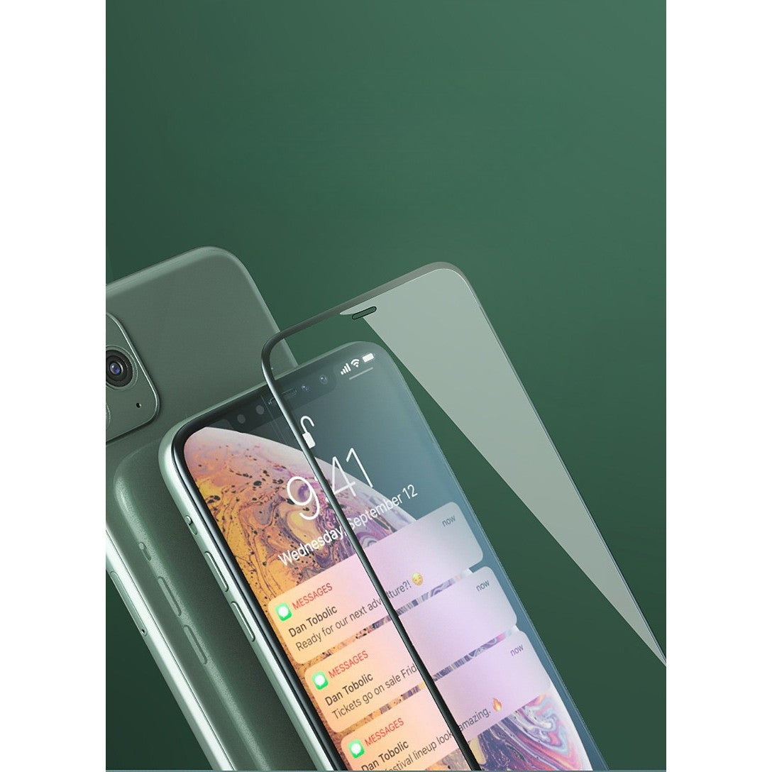 Folie de Protectie, pentru iPhone 15 Pro, Full Cover, Ceramics 9D, Anti-soc, Anti-amprenta, Margini Negre, Transparent