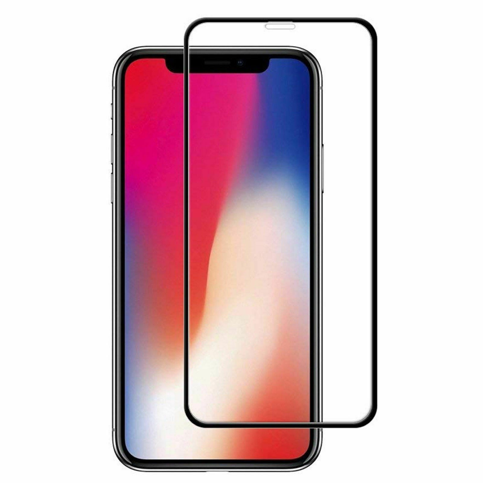 Folie de Protectie, pentru iPhone 15, Tempered Glass 6D, Full Cover, Margini Negre, Transparent