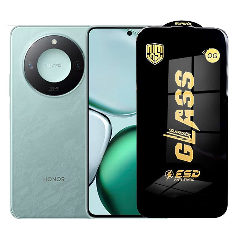 Folie de Protectie pentru Honor X9c Smart, Sticla Securizata ESD, Margini Negre, Rezistenta la Zgirieturi, Antistatica, 0.35 mm, Transparenta