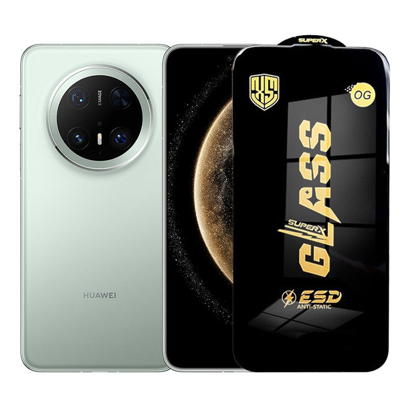 Folie de Protectie pentru Huawei Mate 70, Flippy, Sticla Securizata ESD, Margini Negre, Rezistenta la Zgirieturi, Antistatica, 0.35 mm, Transparenta