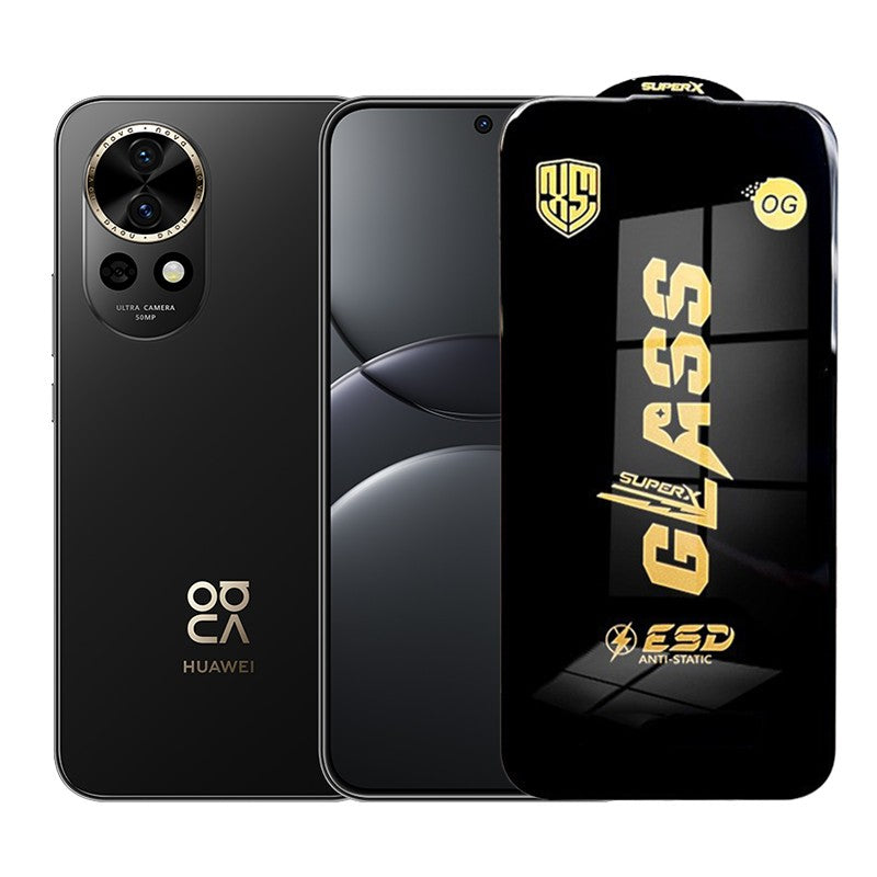 Folie de Protectie pentru Huawei Nova 13, Sticla Securizata ESD, Margini Negre, Rezistenta la Zgirieturi, Antistatica, 0.35 mm, Transparenta
