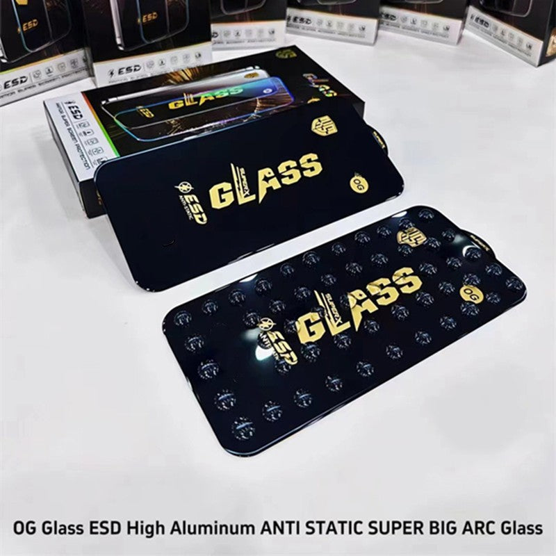 Folie de Protectie pentru Samsung Galaxy A14, Sticla Securizata ESD, Margini Negre, Rezistenta la Zgirieturi, Antistatica, 0.35 mm, Transparenta