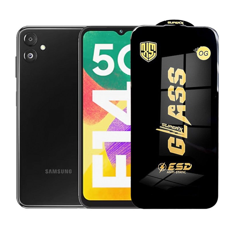 Folie de Protectie pentru Samsung Galaxy F14, Flippy, Sticla Securizata ESD, Margini Negre, Rezistenta la Zgirieturi, Antistatica, 0.35 mm, Transparenta