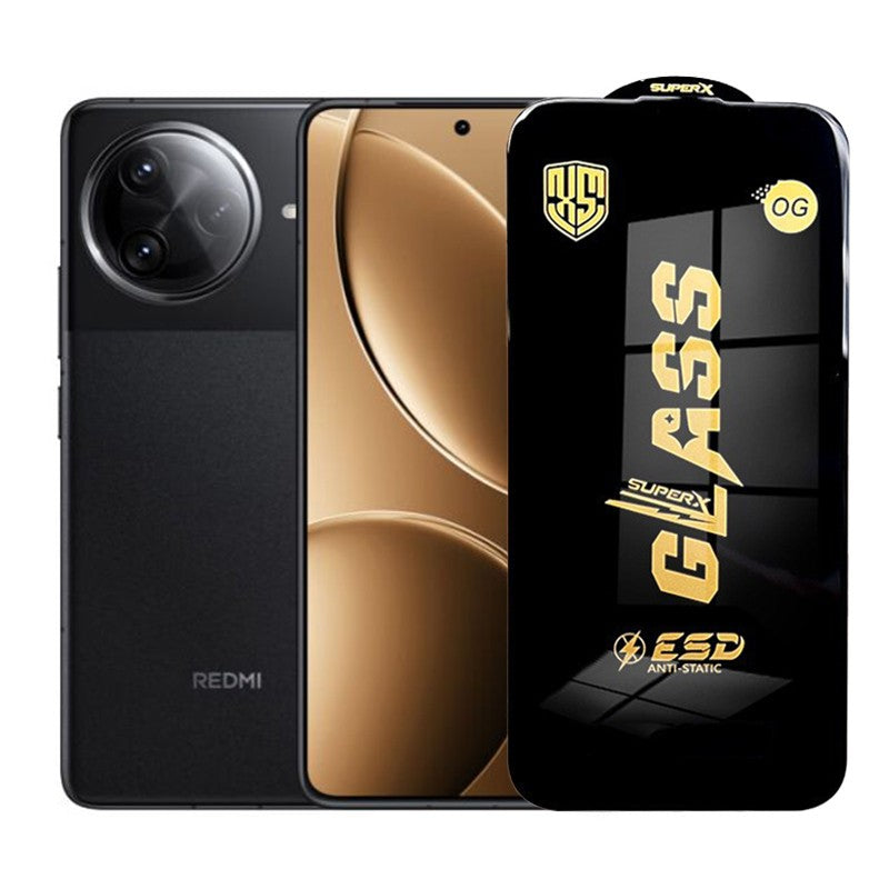 Folie de Protectie pentru Xiaomi Redmi K80 Pro, Sticla Securizata ESD, Margini Negre, Rezistenta la Zgirieturi, Antistatica, 0.35 mm, Transparenta