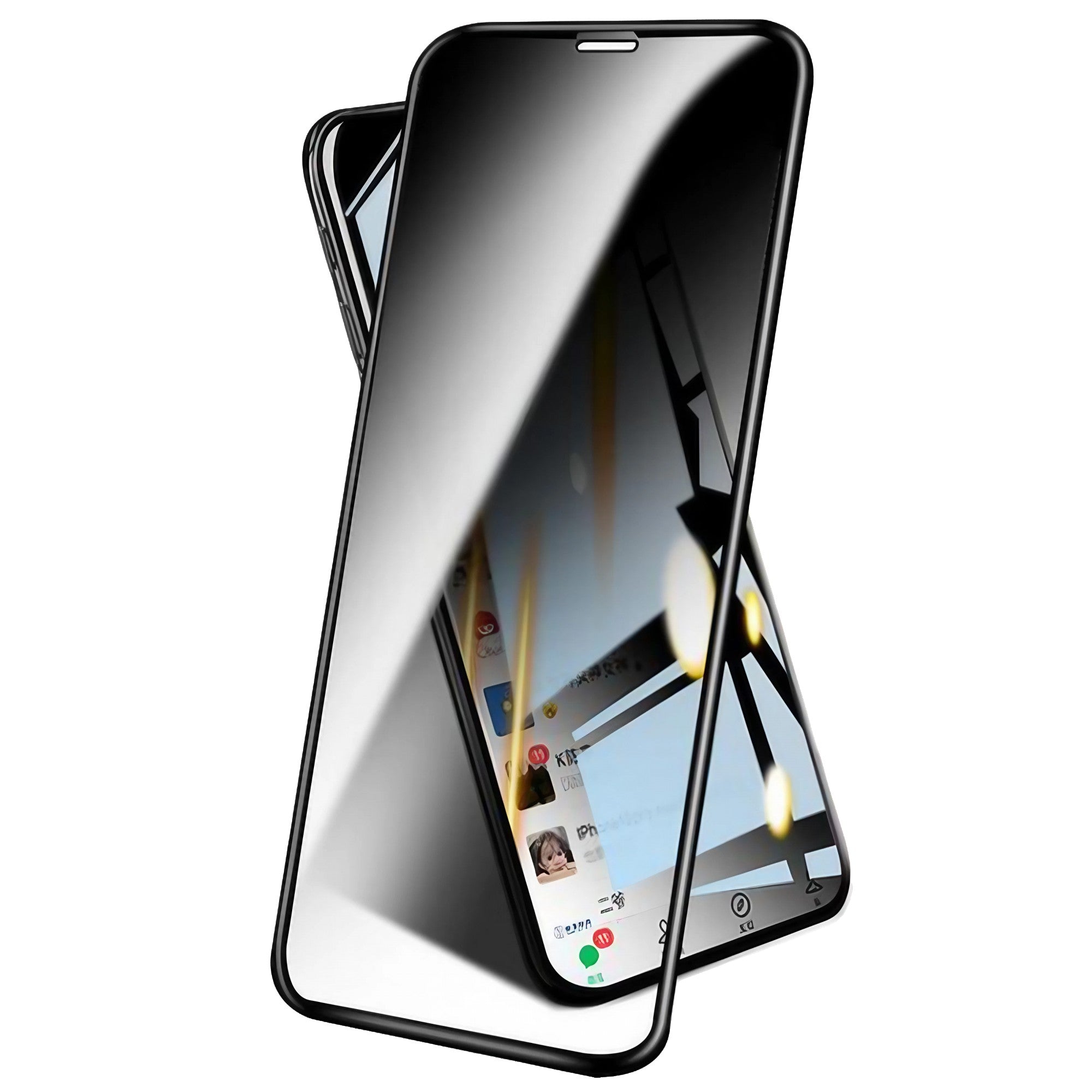 Folie de Sticla Securizata pentru Apple iPhone 15 Pro, Privacy Diamond, Vizibilitate HD, Protectie Completa 9D, Anti-Static ESD, Protectie Confidentialitate, Negru