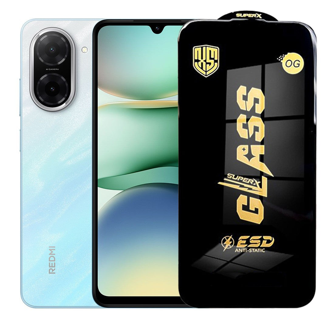 Folie de Sticla pentru Xiaomi Redmi A5, Sticla Securizata ESD Antistatica, Super-X Privacy OG, cu Margini Negre, Rezistenta la Zgirieturi, 0.35 mm, Transparenta
