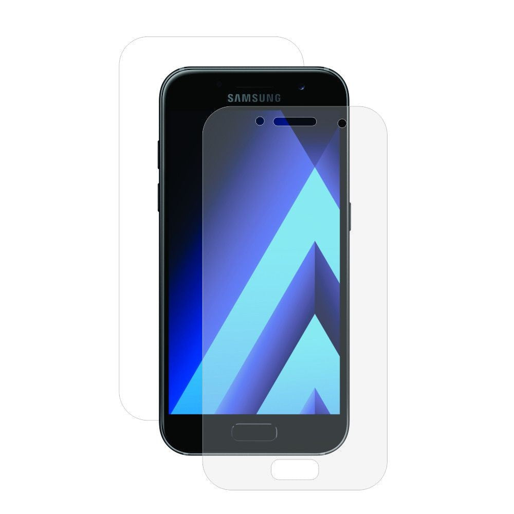 Folie Plastic, compatibil cu Samsung Galaxy A3 2017, Fata-Spate, Transparent