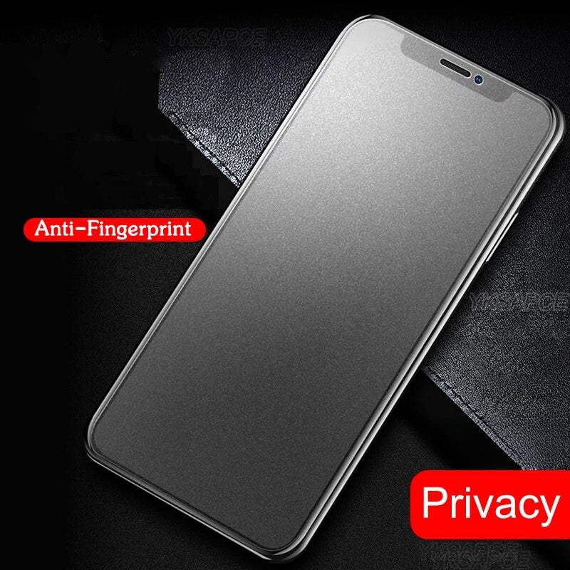 Folie protectie Flippy pentru iPhone 14, Sticla securizata, temperata, duritate 9H, Privacy Matte 360, Transparenta, Protectie Completa