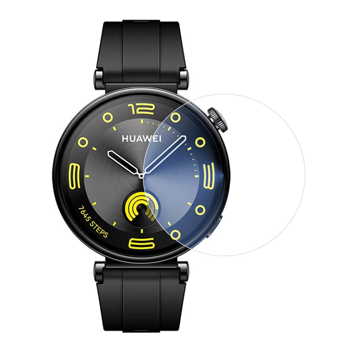 Folie Securizata pentru Huawei Watch GT4 46mm, Sticla de Protectie Compatibila cu Huawei Watch GT4 46MM, Sticla Securizata 2.5 D, Transparent