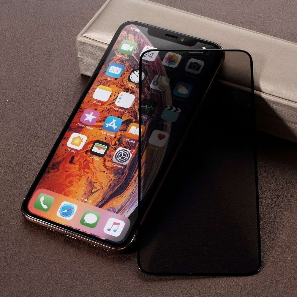 Folie Sticla Flippy compatibila cu Apple iPhone SE 2020/7/8 Full Glue Privacy Negru