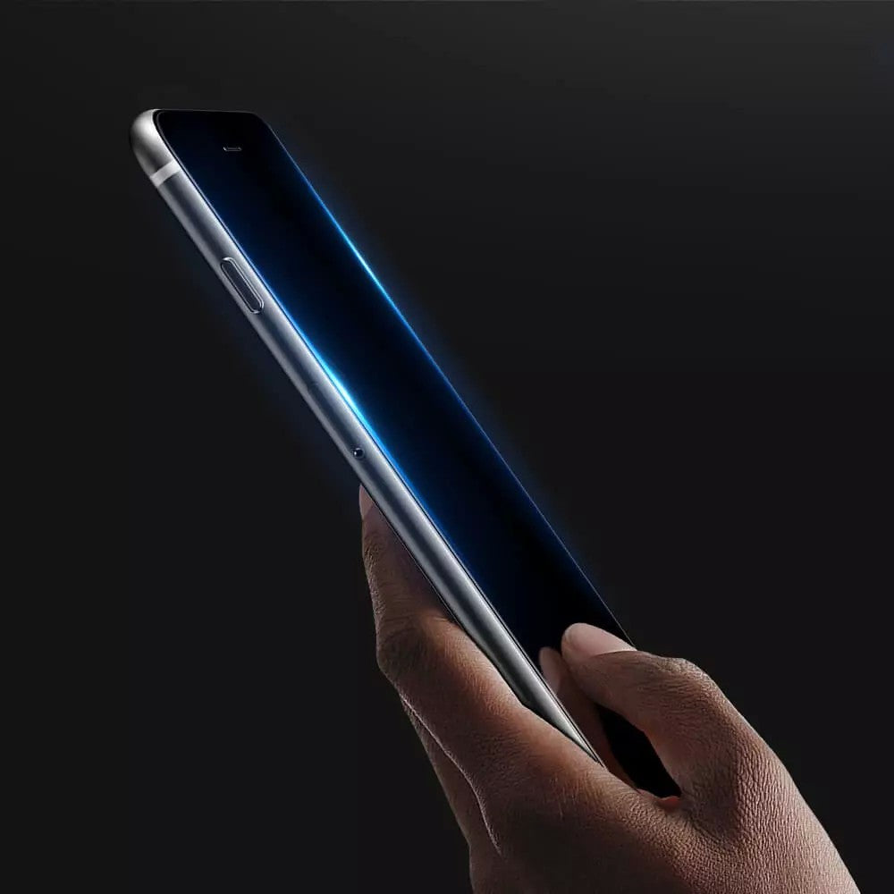 Folie Sticla Securizata Curbata pentru Samsung Galaxy Note 10 Plus, 9H, Transparenta HD, Lipici pe toata suprafata, Contur Negru