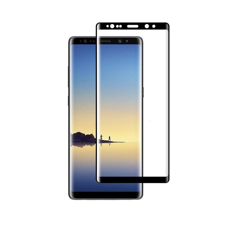 Folie de Protectie, compatibil cu Samsung Galaxy Note 8, Acoperire Completa V2, Sticla Curbata, Negru