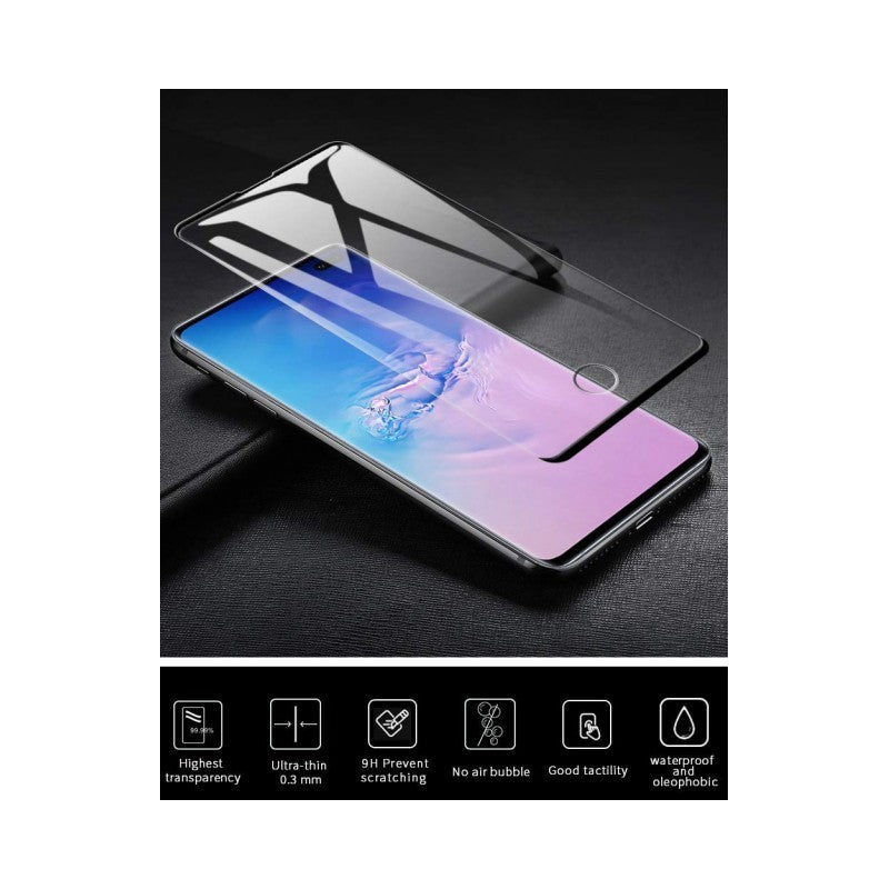 Folie Sticla curbata securizata compatibila cu Samsung S21 Ultra Full Glue Negru