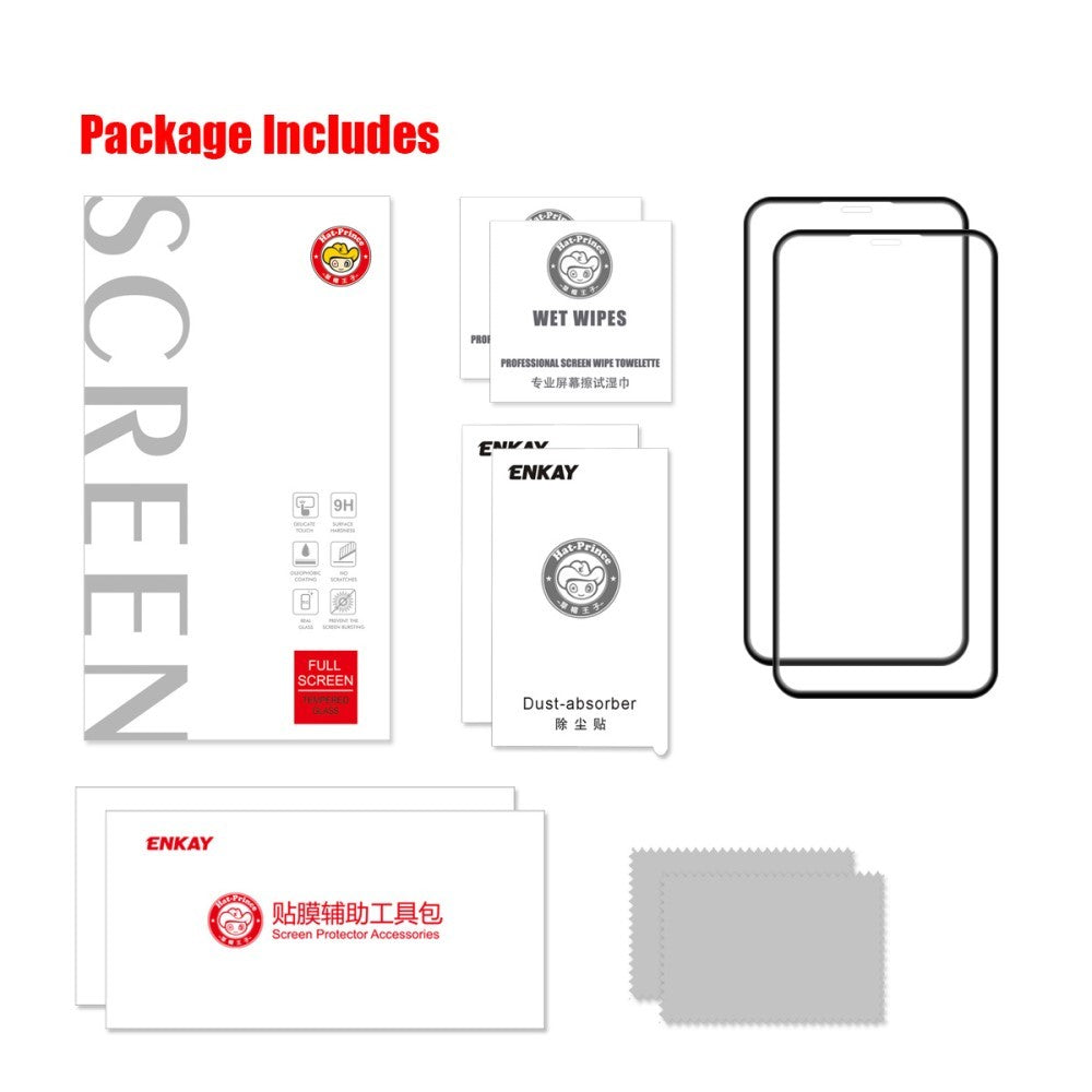 Folie Sticla ® compatibila cu Apple iPhone X/XS 111D Negru