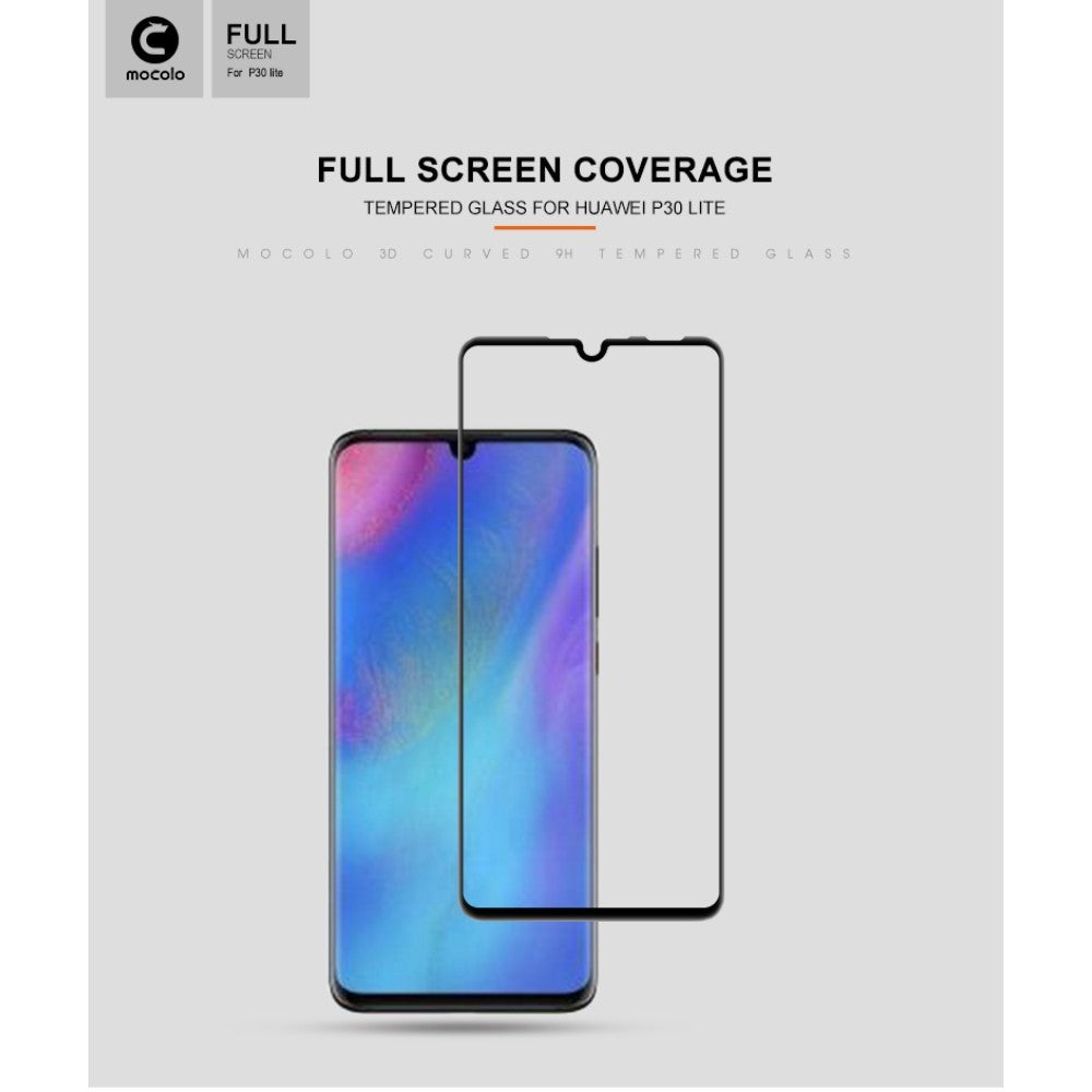 Folie Sticla ® compatibila cu Huawei Y7 2019 111D Negru