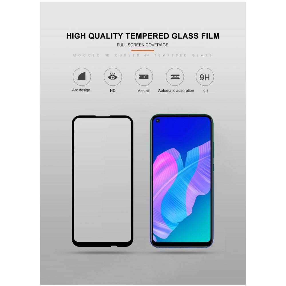 Folie Sticla ® compatibila cu Huawei Y7P 2020 111D Negru