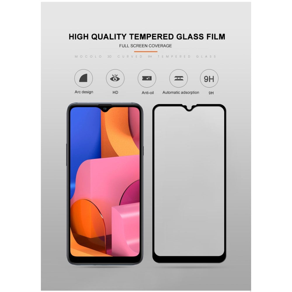 Folie Sticla ® compatibila cu Samsung A20S 111D Negru