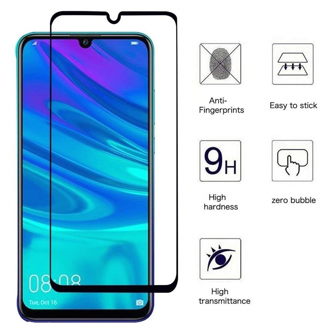 Folie Sticla ® pentru Huawei P Smart 2020 111D Negru