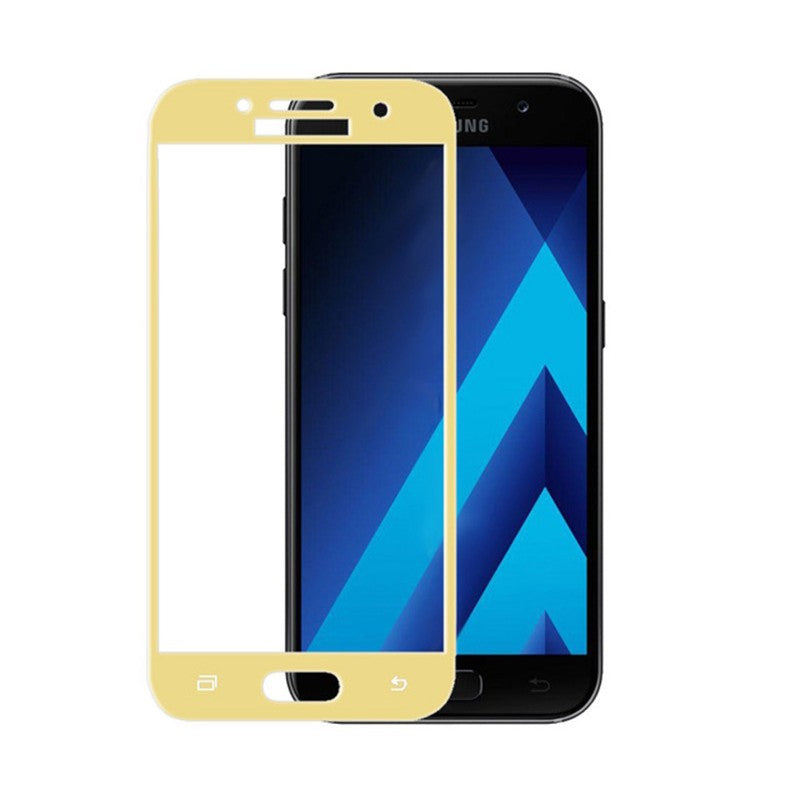 Folie Sticla Securizata, Flippy, compatibila cu Samsung Galaxy A7 2017 5D,  Auriu