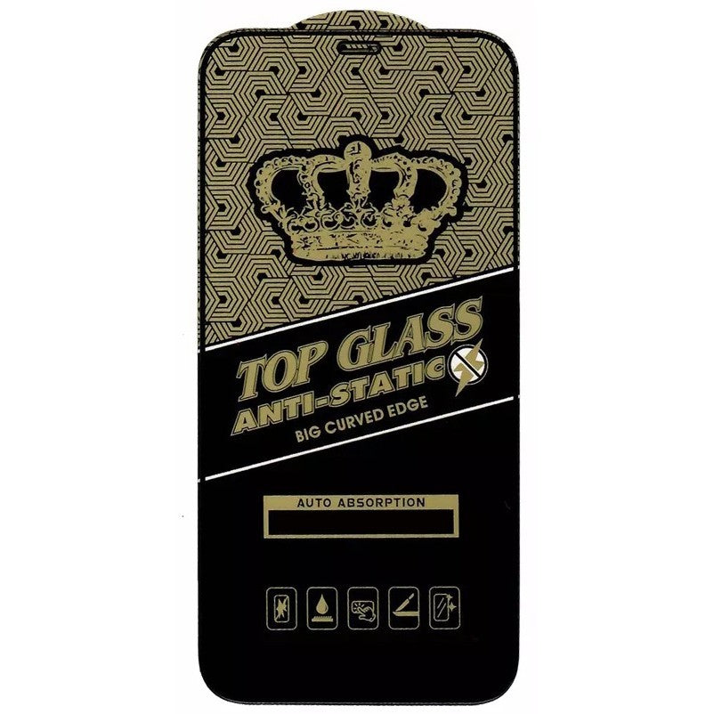 Folie Sticla securizata electrostatica pentru Samsung A53 5G, Sticla ESD, Top Glass, Anti-static, Negru