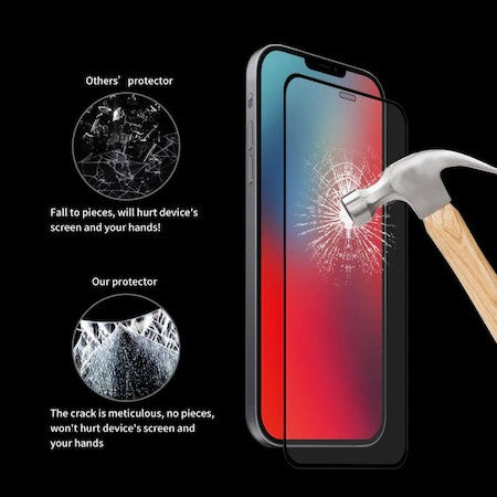 Folie Sticla securizata ® compatibila cu Huawei Y7P 2020, Full Glue, Negru