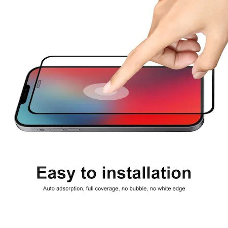 Folie Sticla securizata ® compatibila cu iPhone X Full Glue Negru