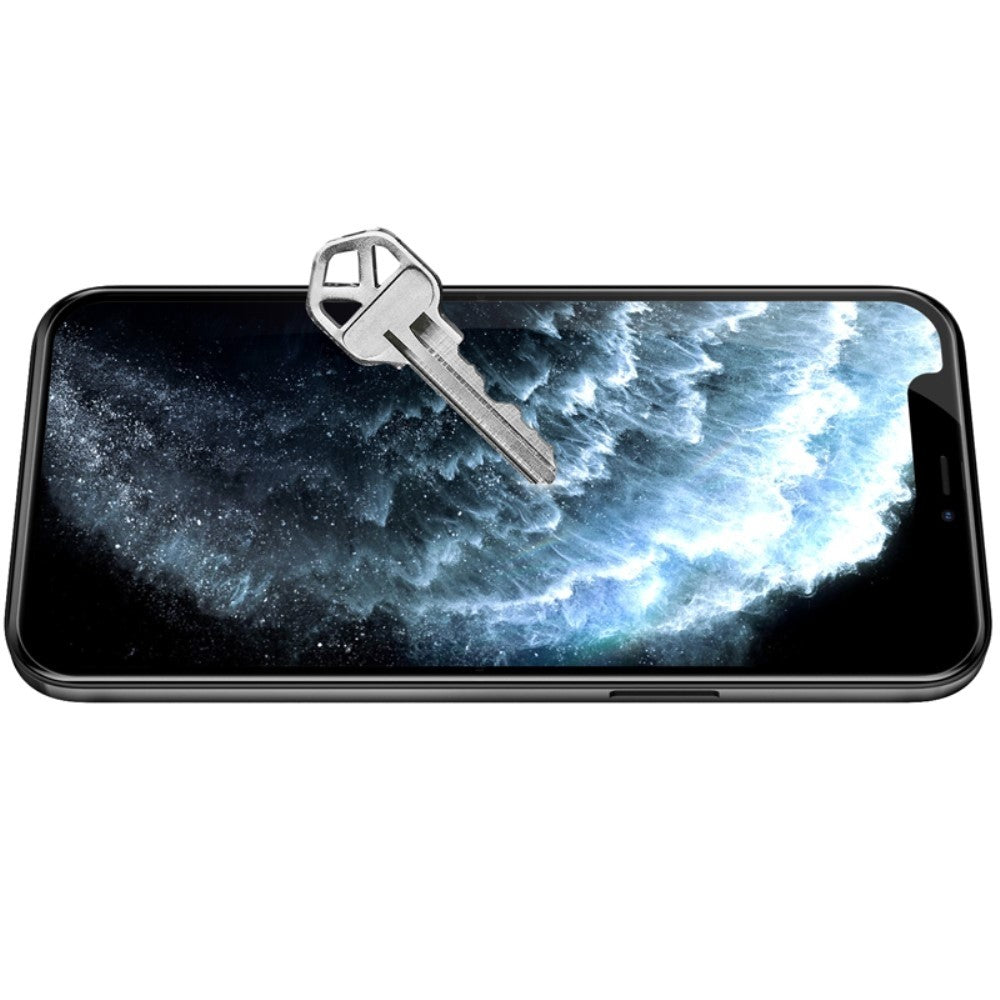 Folie Sticla Securizata compatibila cu Samsung A7 2017, Full Glue, Negru