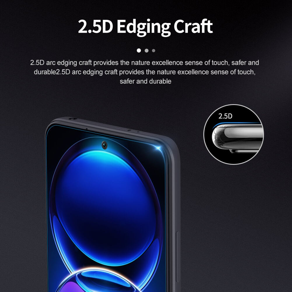 Folie Sticla Securizata, Pentru Redmi Note 13 5G, Full Glue, Margini Negre, Transparent