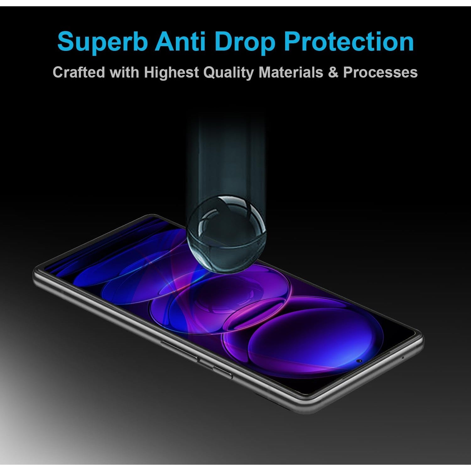 Folie Sticla Securizata, Pentru Xiaomi Redmi 12 5G, Full Glue, Margini Negre, Transparent