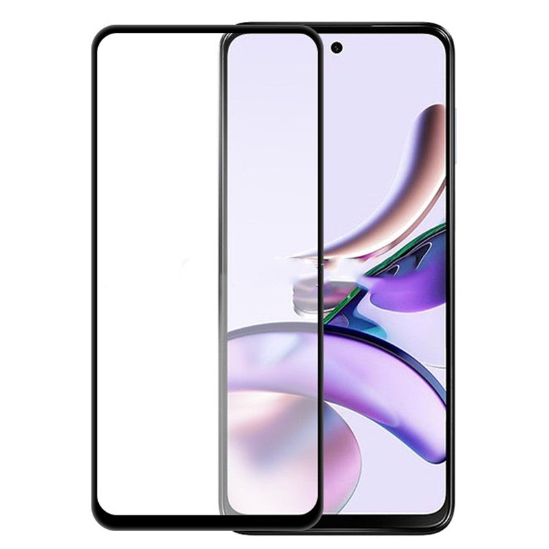 Folie Sticla Securizata pentru Motorola G13, Compatibila cu Motorola Moto g13, Full Glue, Margini Negre, Transparent