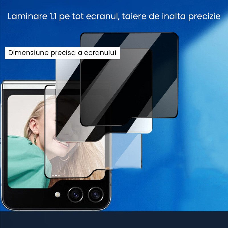 Folie Sticla Securizata pentru Samsung Galaxy Z Flip 6, Sticla de Protectie Compatibila cu Samsung Galaxy Z Flip 6, 2.5D, HD, Transparenta