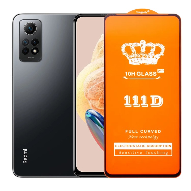 Folie Sticla Securizata pentru Xiaomi Redmi note12 Pro, Sticla de Protectie Compatibila cu Xiaomi Redmi note12 Pro, Full Cover 111D, HD, Margini Negre, Transparenta