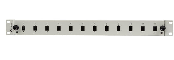 Patch panel fibra rack 19" 1U 12x SC "FOP1-12SS-LDS"