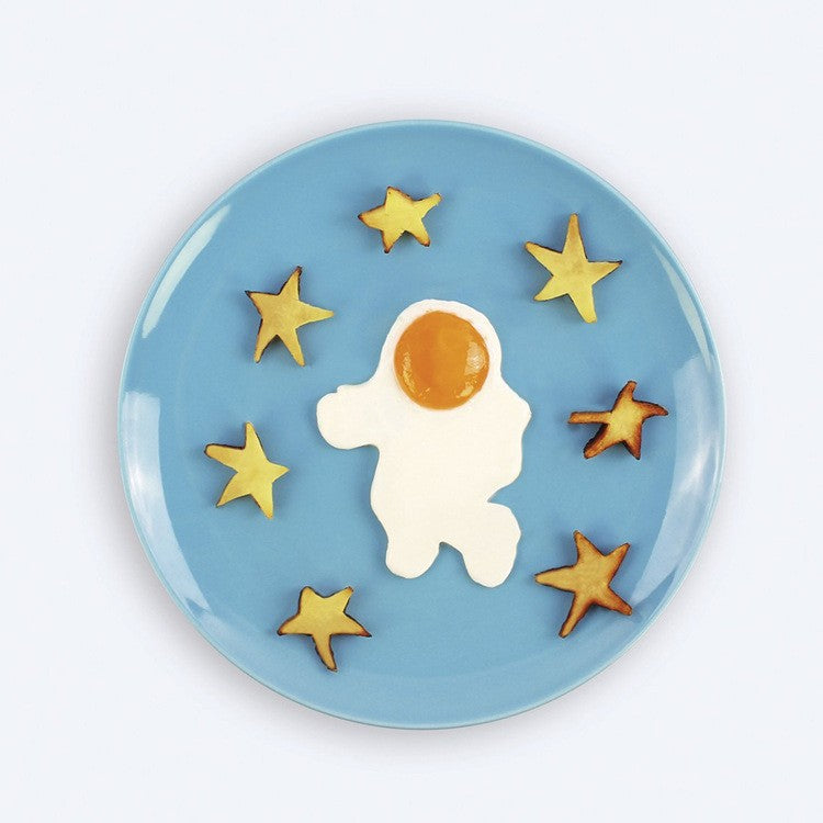Forma pentru Alimente, pentru Omlete/Prajituri/Clatite, din Silicon, Model Astronaut,15 x 11.5 x 2 cm, Alb