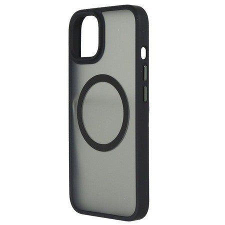 Husa de Protectie, pentru Apple iPhone 12/12 Pro, Acoperire Totala, Magnetica, Wireless, din Acrilic Mat Colorat, Negru