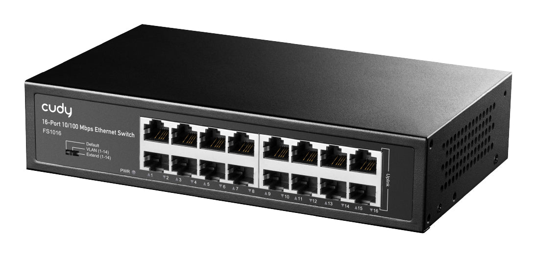 CUDY 16-Port 10/100 Mbps Metal Switch "FS1016"