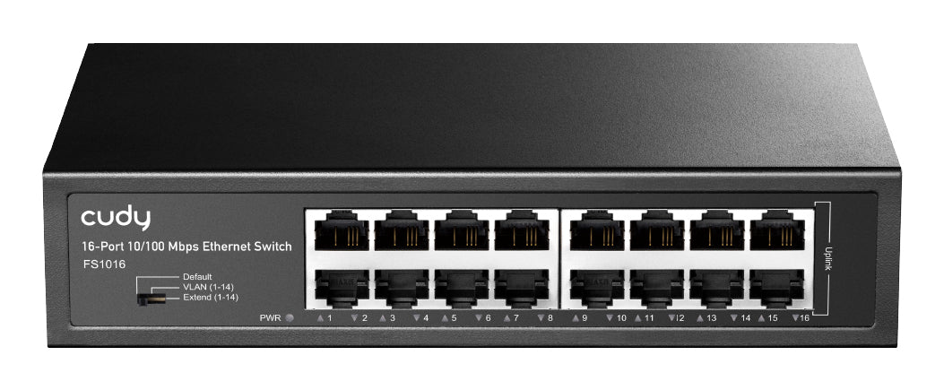 CUDY 16-Port 10/100 Mbps Metal Switch "FS1016"