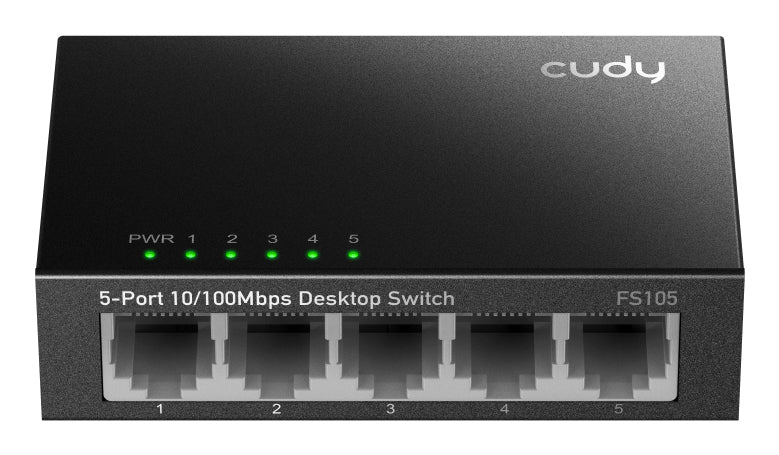 CUDY 5-Port 10/100 Mbps Metal Switch "FS105"