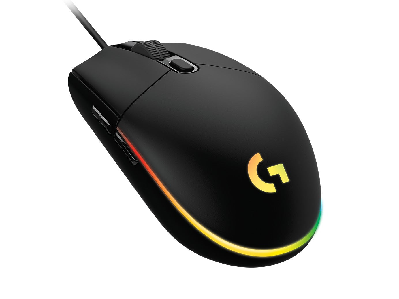 MOUSE LOGITECH, "G102 LIGHTSYNC", gaming, cu fir, USB, optic, 8000 dpi, butoane/scroll 6/1, iluminare, butoane programabile, negru, "910-005823"