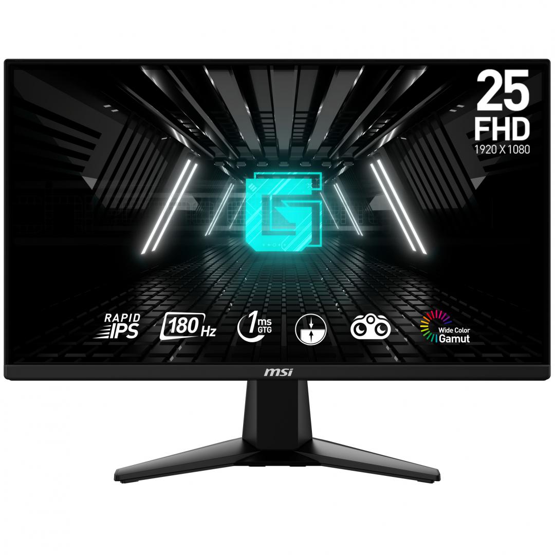 MSI G255F 24.5inch Flat Rapid IPS 1920x1080 FHD 180Hz 1ms HDMIx2 DP 