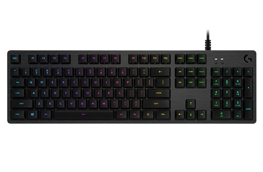 LOGITECH G512 Carbon RGB Mechanical Gaming Keyboard, GX Blue - CARBON - US INTL - USB - INTNL - G512 CLICKY